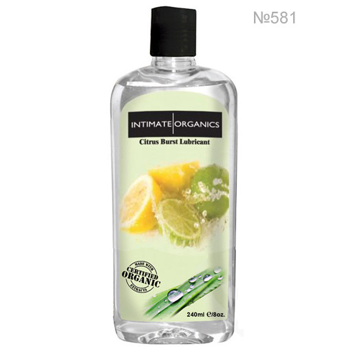 Мастило-лубрикант IntimateOrganics зі смаком цитрусових 240 мл, фото 1