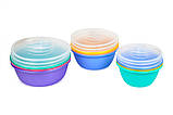 Набір мисок для кухні з кришкою 9 штук, фото 4