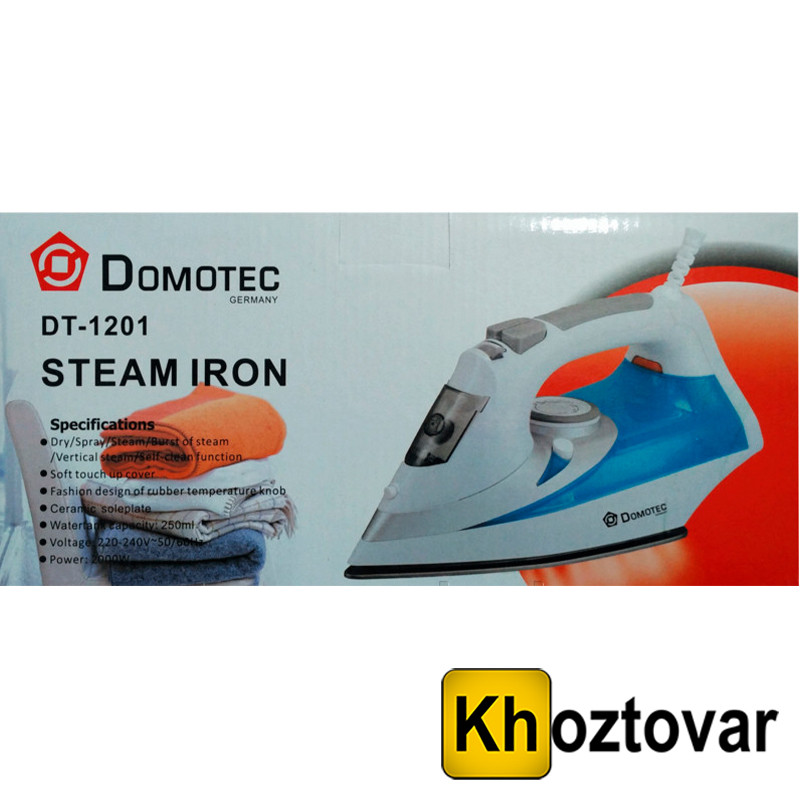 Праска електрична з керамічною підошвою Domotec DT-1201 2000W