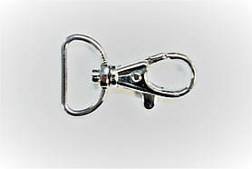 Карабін 5909 нікель 20 мм.