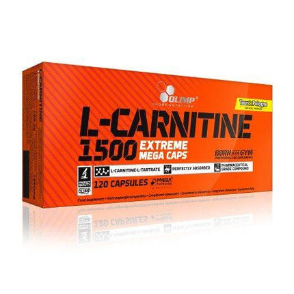 Жироспалювач Olimp Labs L-Carnitine 1500 Extreme Mega Caps 120 caps, фото 1