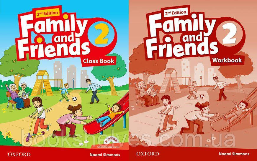 Family and Friends (2nd Edition) 2 ClassBook&WorkBook (Edition for Ukraine) Підручник та Робочий зошит