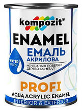 Емаль Kompozit акрилова Profi база З шовковисто-матова 0.8 л