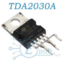 TDA2030A (174УН19) аудіо підсилювач 18Вт ±22В 3.5А TO220-5