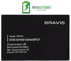 Оригінальний акумулятор АКБ батарея BRAVIS Trend 2000 mAh 3.8 V