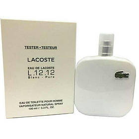 Мужская туалетная вода Lacoste L.12.12 Blanc EDT 100 ml TESTER Скидка All 75