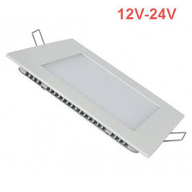 Світлодіодна врізна панель SL 448S 12W 12-24V 4500K квадратний білий IP20 Код.59472