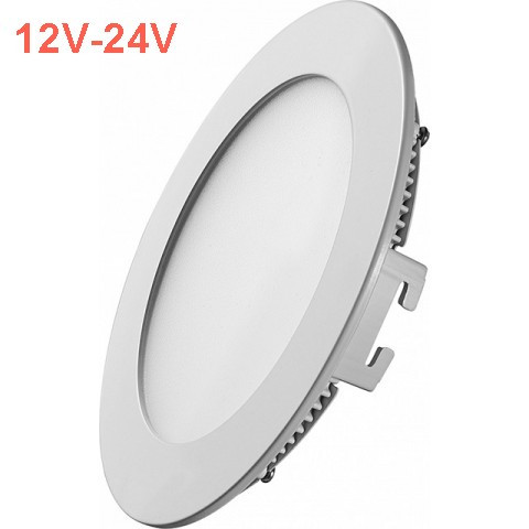 Світлодіодна врізна панель  12W 12-24V 4100K круглий білий IP20 Код.59473