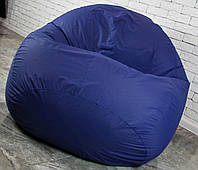Темно-синее большое Бескаркасное Кресло мешок груша XXL 130х160