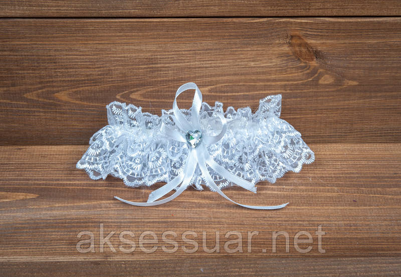 Подвязка для невесты крем - фото 1 - id-p901445912
