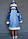 Карнавальний костюм Снігуронька №1 (блакитний), фото 3