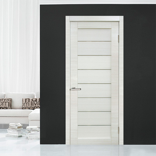 Дверне полотно Cortex Deco 10 Bianco / Bianco line "ПО-сатин" "Оміс"