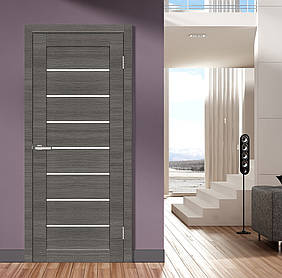 Дверное полотно Cortex Deco 10 Ash line "ПО-сатин" "Омис"