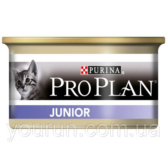 Purina Pro Plan Junior м'який паштет з куркою для кошенят 85гр, фото 1