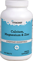 Кальцій, магній і цинк, Vitacost, Calcium, Magnesium & Zinc, 300 таблеток