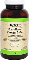 Омега 3-6-9 (растительные), Vitacost, Plant-Based Omega 3-6-9, 180 капсул