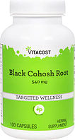 Корень клопогона, Vitacost, Black Cohosh Root, 540 мг, 100 капсул