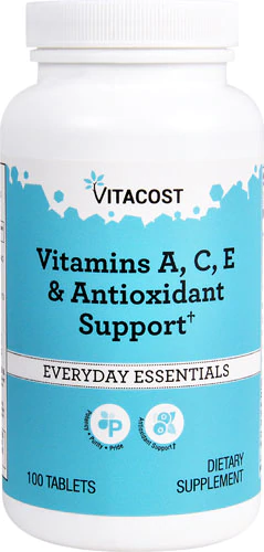 Вітаміни А, С, Е і антиоксиданти, Vitacost, Vitamins A, C, E & Antioxidants, 100 таблеток