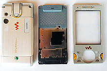 Корпус для Sony Ericsson W995, High Copy, Silver/Сріблястий