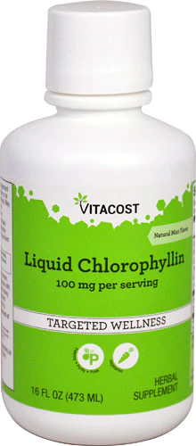 Хлорофіл, Vitacost, Chlorophyll Liquid Natural Mint, 473 мл