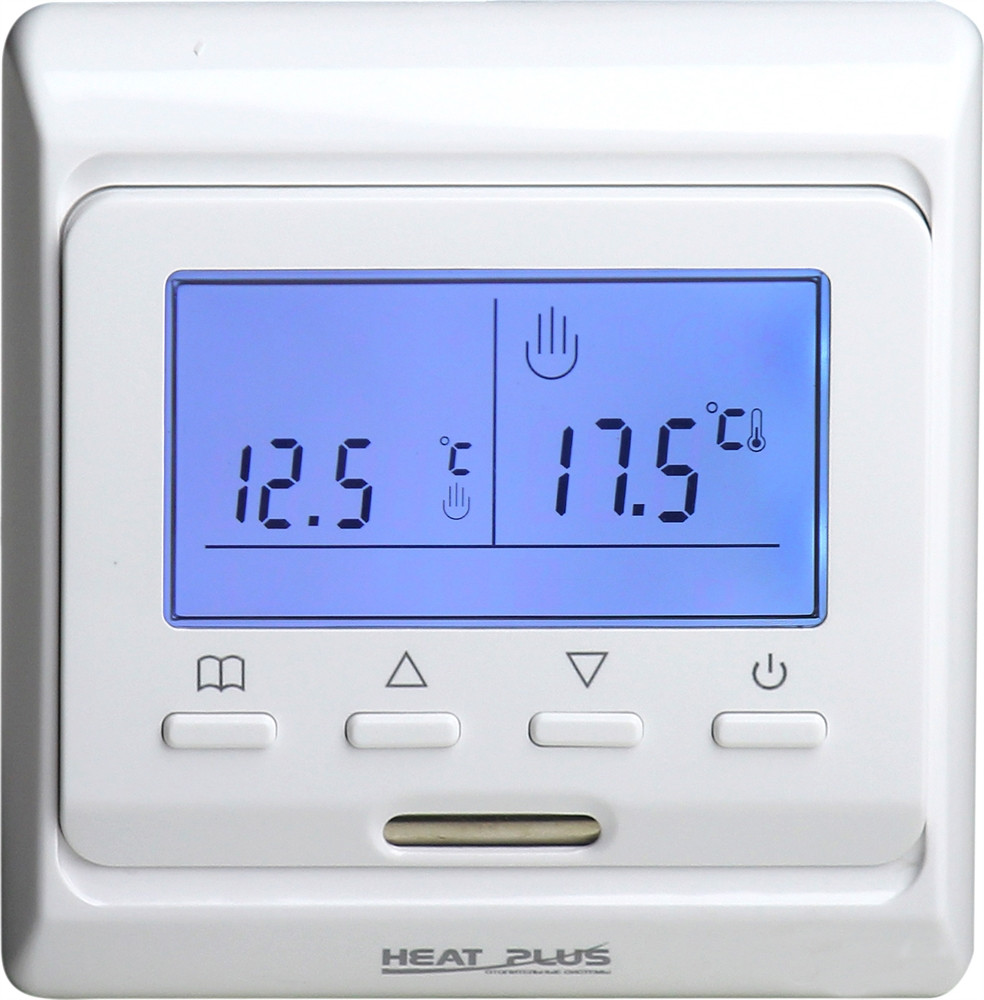 Програмований Терморегулятор Heat Plus M6.716 Білий