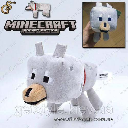 Іграшка Вовк з Minecraft — "Wolf" — 20 х 12 см