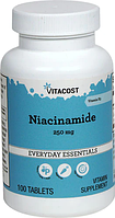 Ніацинамід, Vitacost, Niacinamide - Vitamin B3, 250 мг, 100 таблеток