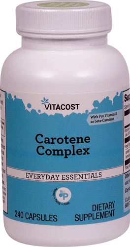 Каротин з провітаміном А, Vitacost, Carotene Complex with Pro Vitamin A, 3000 мкг, 240 капсул