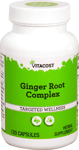 Корінь імбиру, Vitacost, Ginger Root Complex, 120 капсул