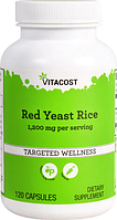 Червоний дріжджовий рис, Vitacost, Red Yeast Rice, 1200 мг, 120 капсул