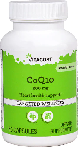 Коензим Q10, Vitacost, CoQ10, 200 мг, 60 капсул