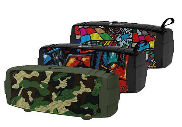Відкритий бездротовий Bluetooth-стерео динамік New Rixing NR-3020 портативна колонка, фото 1