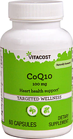 Коэнзим Q10, Vitacost, CoQ10, 100 мг, 60 капсул
