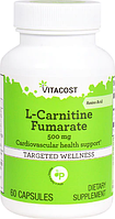 L-карнитин фумарат, Vitacost, L-Carnitine Fumarate, 500 мг, 60 капсул