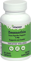 Зеаксантин, Vitacost, Zeaxanthin, 4 мг, 60 капсул