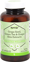 Екстракт зеленого чаю і виноградної шкірки, Vitacost, Grape Seed Green Tea & Grape Skin Extracts, 60 капсул