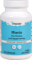 Ніацин, Vitacost, Niacin, 1000 мг, 100 капсул