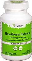 Глід, екстракт, Vitacost, Hawthorn Extract, 1000 мг, 120 капсул