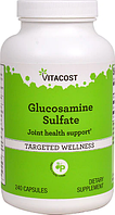 Глюкозаміну сульфат, Vitacost, Glucosamine Sulfate, 1000 мг, 240 капсул