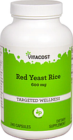 Красный дрожжевой рис, Vitacost, Red Yeast Rice, 600 мг, 240 капсул