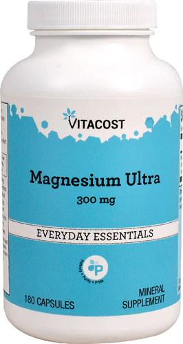 Магній, Vitacost, Magnesium Ultra, 300 мг, 180 капсул