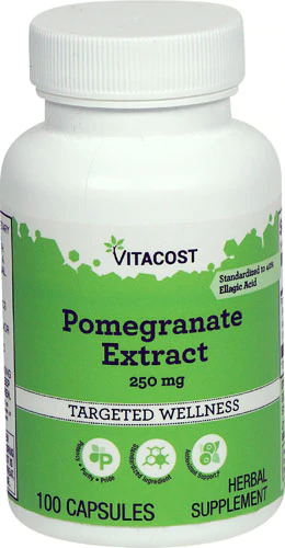 Гранат, екстракт, Vitacost, Pomegranate Extract, 250 мг, 100 капсул