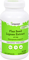 Лляні насіння, екстракт, Vitacost, Flax Seed Lignan Extract, 40 мг, 120 капсул