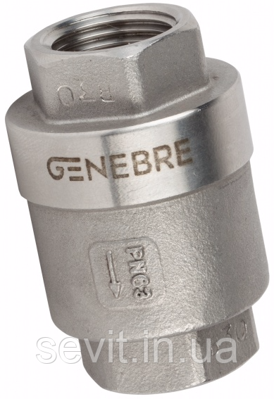 Клапан зворотно пружний Genebre (Іспанія) тип 2416 04 DN15 PN63 ДУ15 РУ63, фото 1