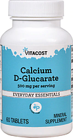 Кальцій D-глюкарат, Vitacost, Calcium D-Glucarate, 500 мг, 60 таблеток