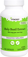 Базилік, екстракт, Vitacost, Holy Basil Extract, 800 мг, 180 капсул