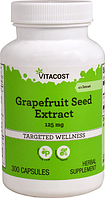 Насіння грейпфрута, екстракт, Vitacost, Grapefruit Seed Extract, 125 мг, 300 капсул