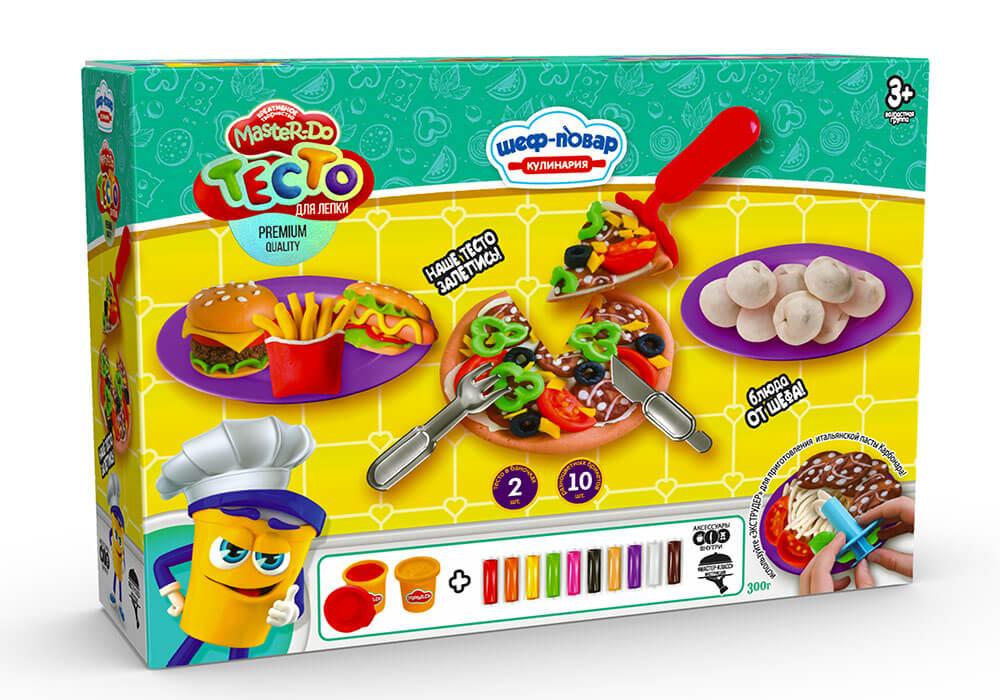 Набір для творчості "Тісто для ліплення "Master Do", шеф-кухар Піца, рос., TMD-10-01