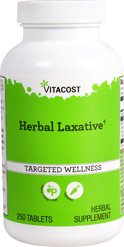 Трав'яне проносне, Vitacost, Herbal Laxative, 250 таблеток