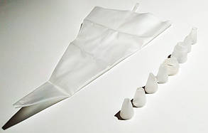 Кондитерський силіконовий мішок з насадками 6 GA Династія 18339